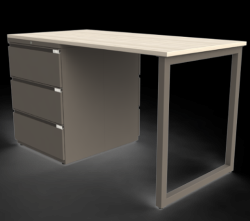 Finished O Leg Configuration Brown Web