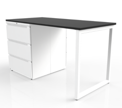 Finished O Leg Configuration White Web